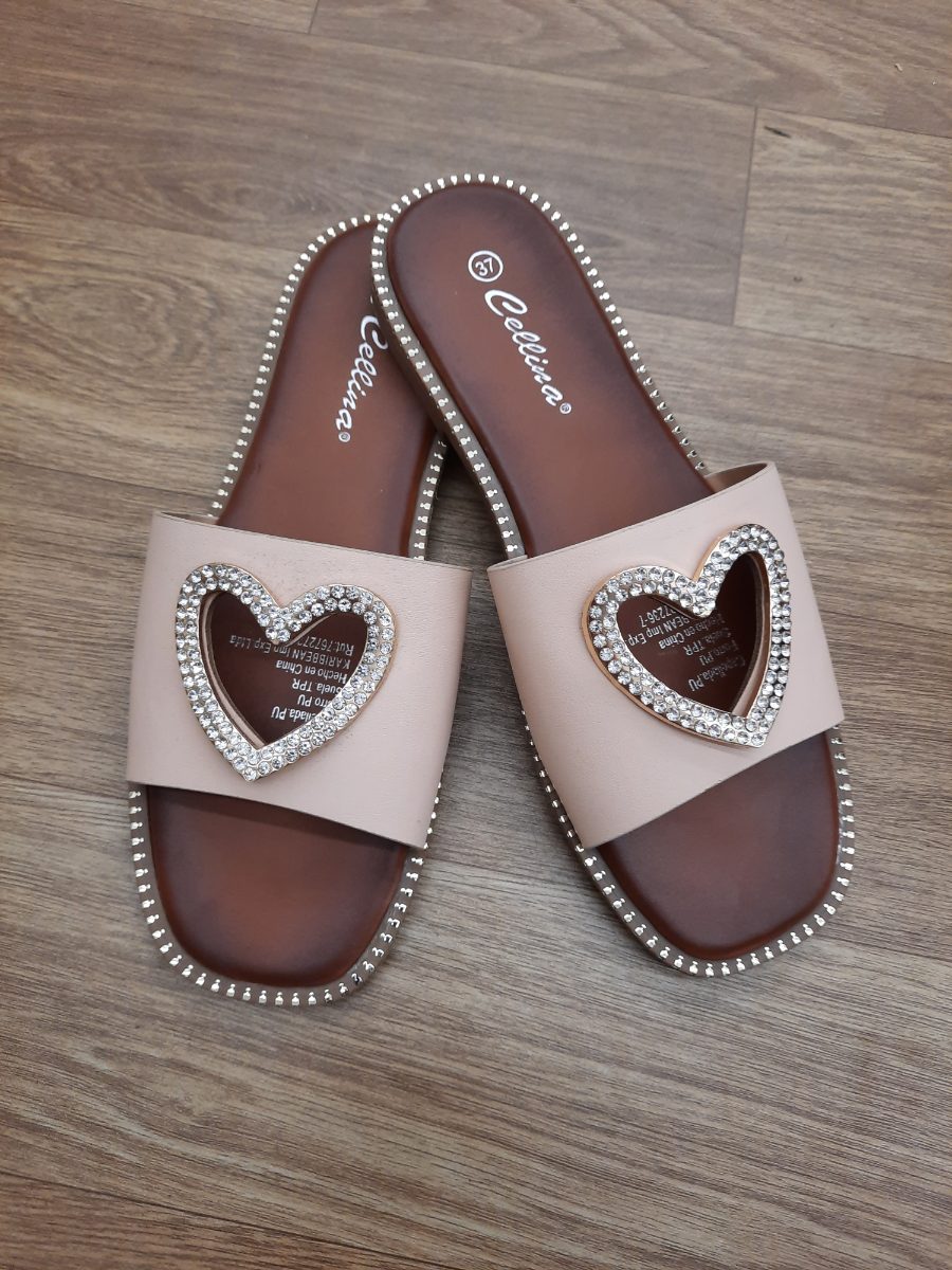 SANDALIA CORAZÓN #36-23,5CM  #37-24CM  #38-24,5CM