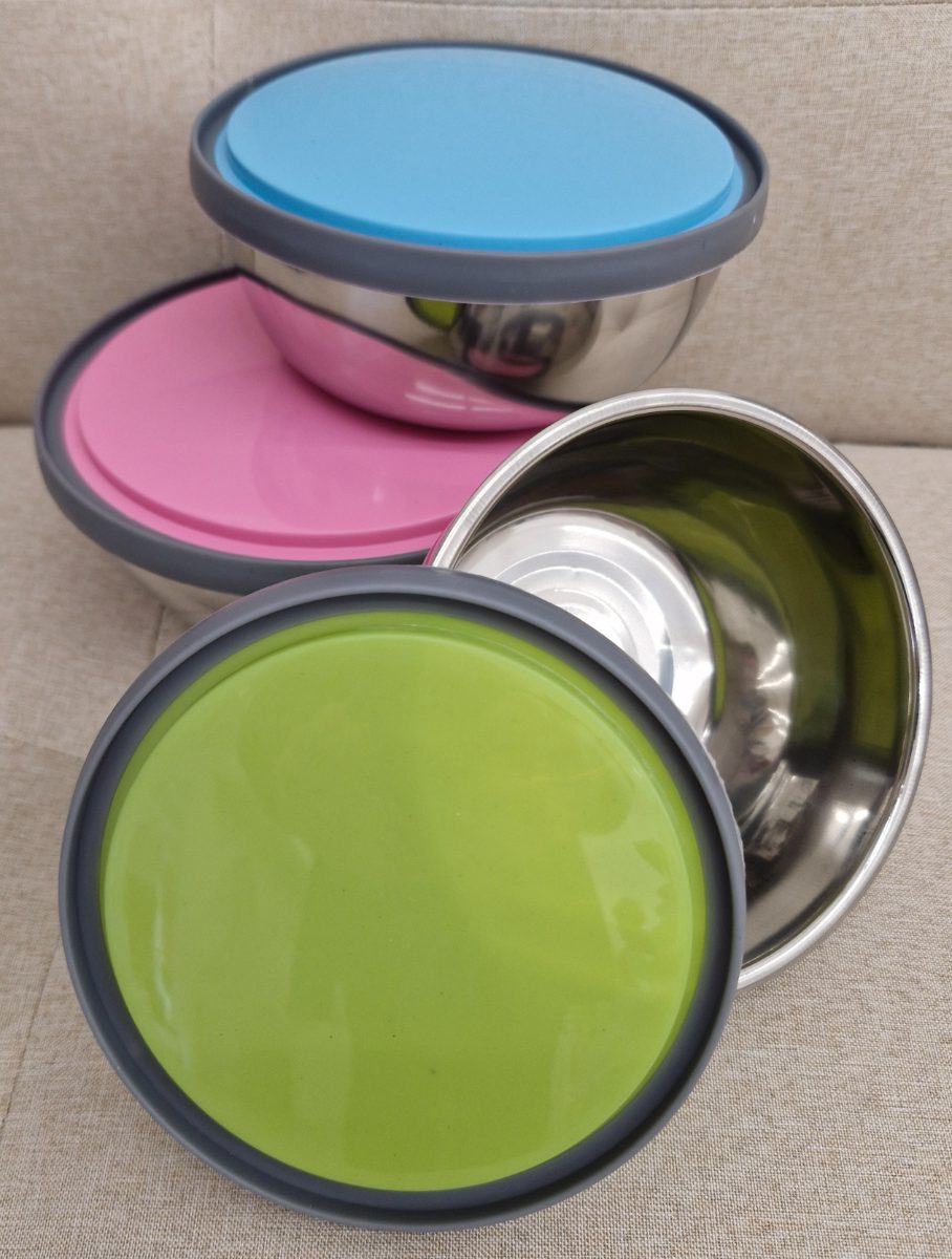 TUPPER ACERO INOXIDABLE  X 3 UNIDADES