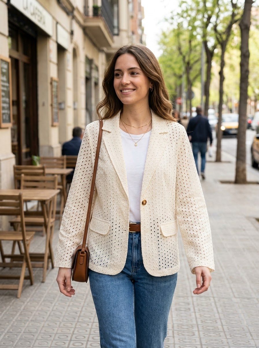 BLAZER CALADO 1 BOTON