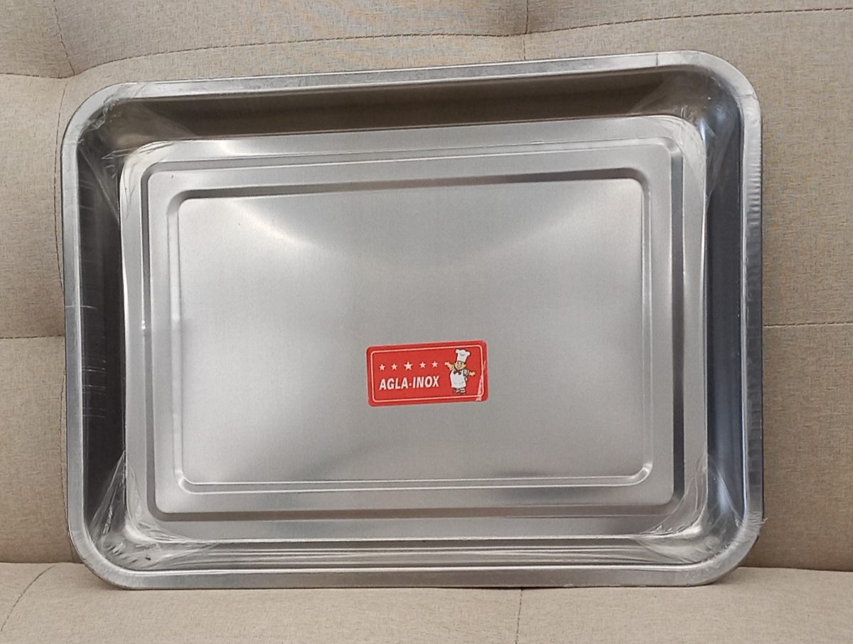 ASADERA  RECTANGULAR  DE ACERO INOXIDABLE