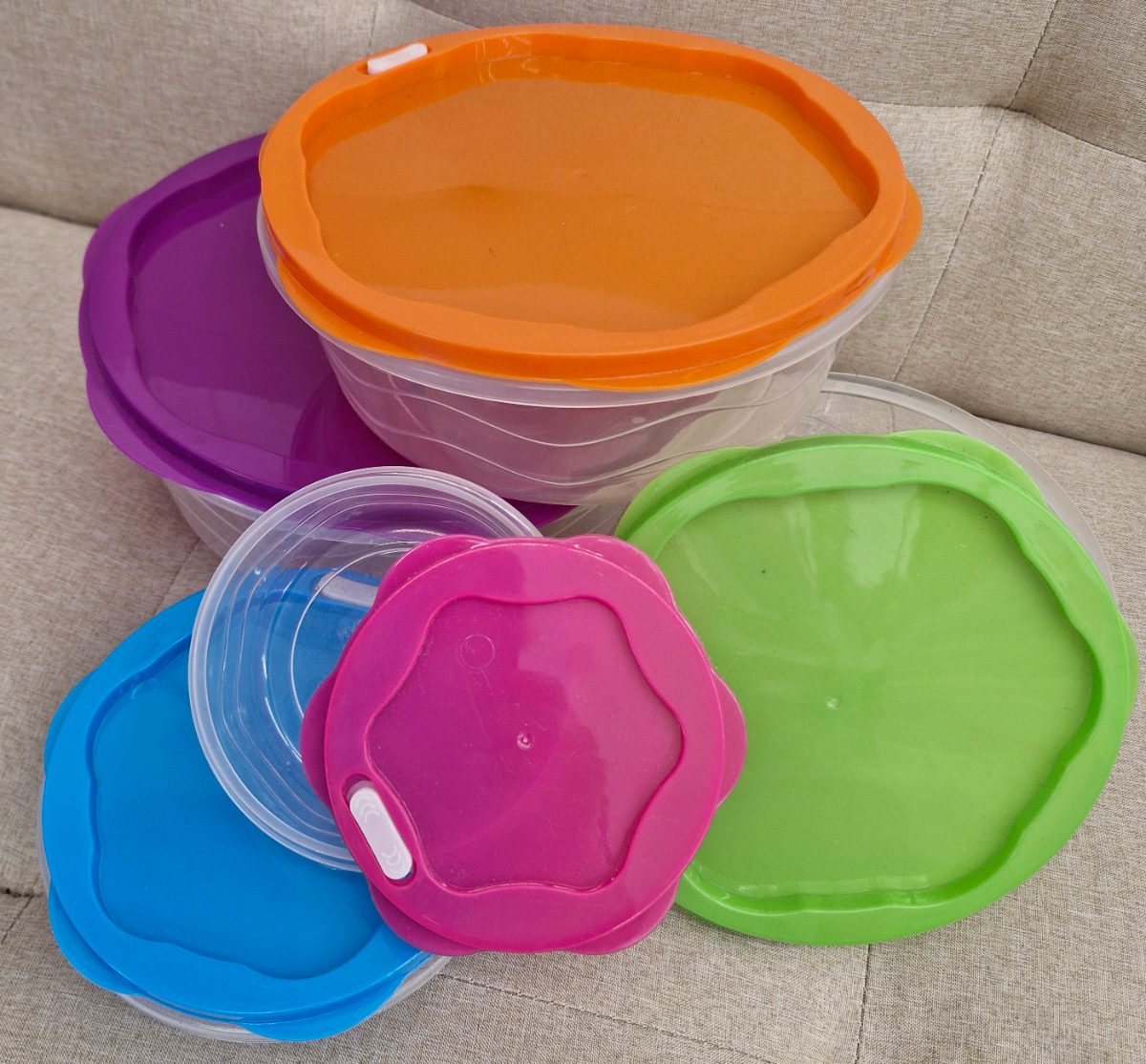 TUPPER HEXAGONAL X 5 UNIDADES